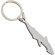 Llavero Aluminio Tiburon Shark Plata