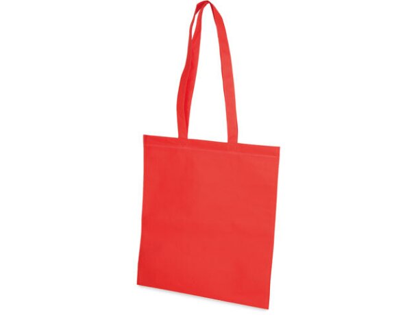 Bolsa non woven con asas largas resistentes rojo