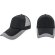 Gorra visera larga hamilton Negro
