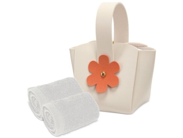 Set 5 bolsitos con toalla Juliette grabación corporativa detalle 6