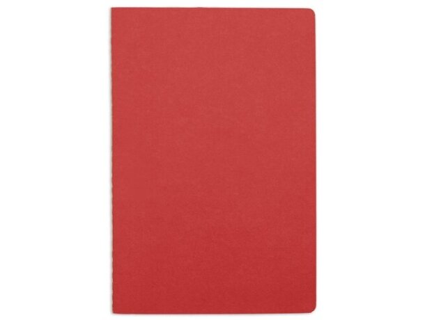 Libreta Santorini con cubierta de papel y hojas lisas Burdeos detalle 3