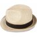 Sombrero grueso de paja ala corta personalizado claro