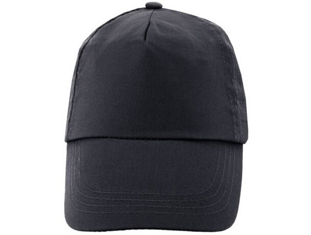 Gorra 100% algodón velcro Navia negro