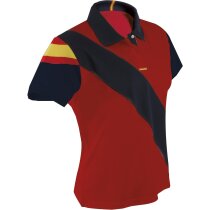 Polo de señora combinado padel personalizada roja Polo de señora combinado padel personalizada roja