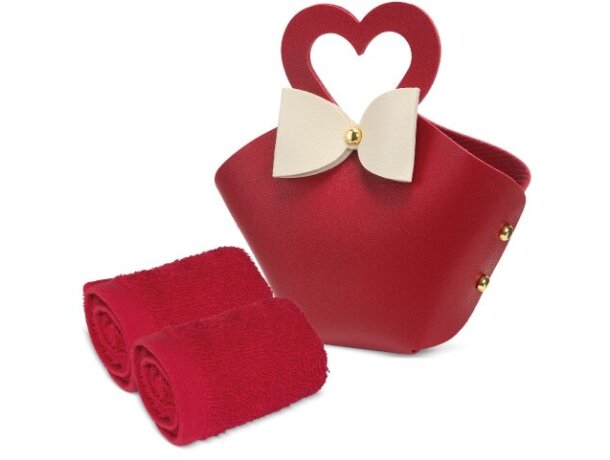 Set 5 bolsitos con toalla Coquette para eventos promocionales detalle 3