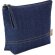 Neceser Kirby de algodón denim reciclado con cremallera detalle 1