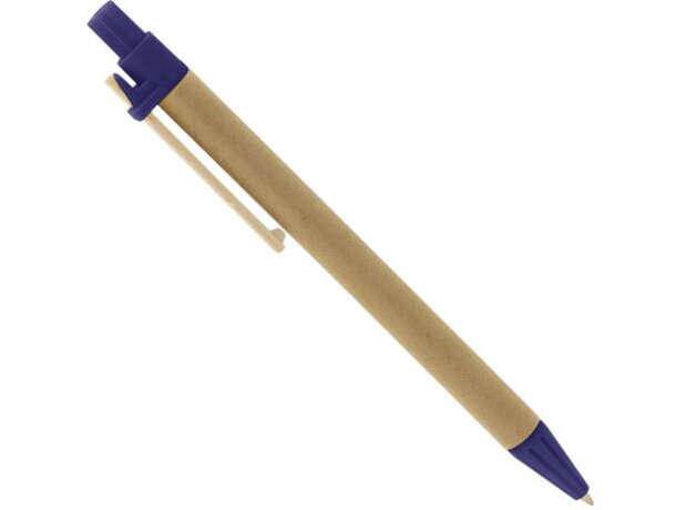 Boligrafo carton reclicado pino azul
