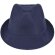 Sombrero con ala irregular azul marino