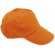 Gorra 100% algodón velcro Navia barata naranja