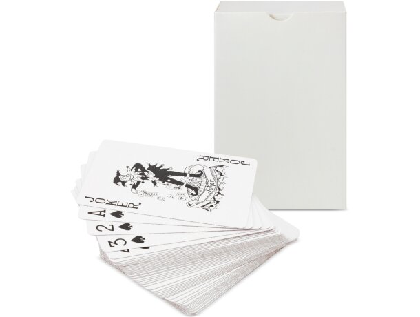 Baraja poker Blackjack 54 cartas personalizables en cajita detalle 1