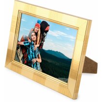 Portafotos de madera 10x15 cm personalizado oro Portafotos de madera 10x15 cm personalizado oro