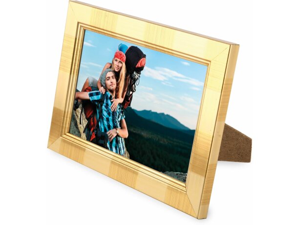 Portafotos de madera 10x15 cm personalizado oro Portafotos de madera 10x15 cm personalizado oro