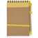 Bloc de notas con bolígrafo fecológico amarillo