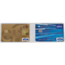 Funda doble de tarjetas horizontal grabado Funda doble de tarjetas horizontal grabado
