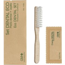 Set dental ecológico con cepillo fibra de trigo