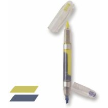 Marcador doble azul/amarillo Wicky personalizado Marcador doble azul/amarillo Wicky personalizado