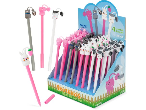 Set de bolígrafos tinta líquida Troteros pack 40 unidades detalle 1