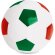 Balón de fútbol de reglamento Verde/rojo