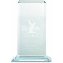 Placa biselada de cristal personalizado para grabar personalizada