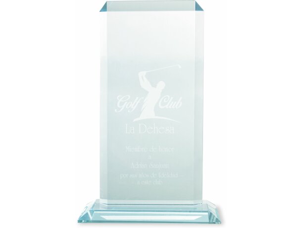 Placa biselada de cristal personalizado para grabar personalizada