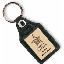 Llavero clásico de polipiel y abs Llavero clásico de polipiel y abs