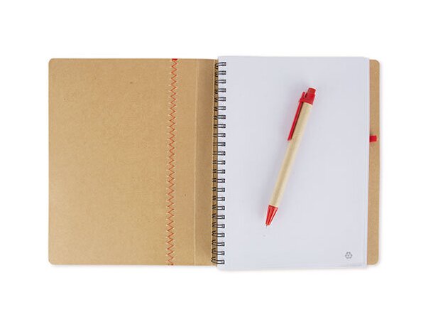 Cuaderno a5 carton reciclado Dipa personalizada naranja