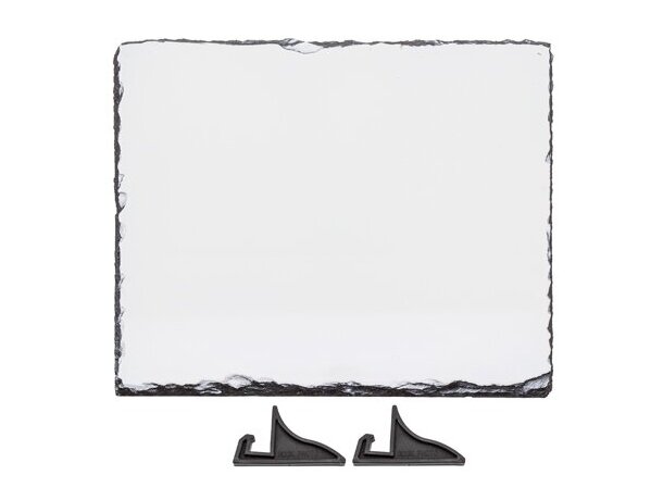 Portafotos Surin de pizarra natural con soporte incluido detalle 2