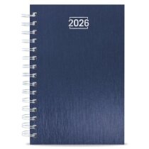 Agenda Raki anillas niqueladas acabado metal logo