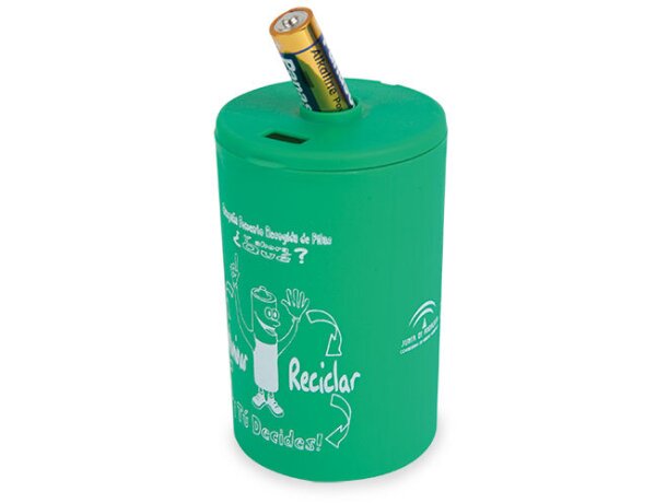 Contenedor de pilas usadas hielo