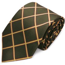 Corbata España con diseño de rombos en microfibra