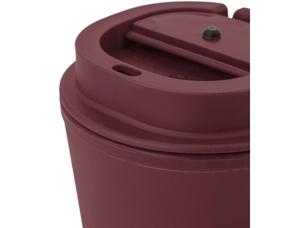 Vaso térmico hermético Tulcán 380ml con cinta de transporte Granate detalle 9