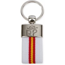 Llaveros de tela personalizados con bandera de poliester Derex