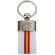 Llaveros de tela con bandera Espa&ntilde;a, Francia, Italia y detalle metal detalle 1