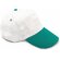 Gorra bicolor velcro am personalizada verde