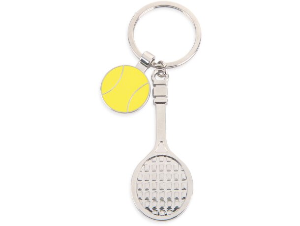 Llavero metálico raqueta de tenis barato
