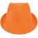 Sombrero con ala irregular naranja
