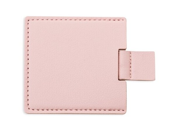Espejo compacto Lilyan con funda en PU mate personalizable Rosa detalle 14
