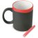 Mug de cerámica pizarra Tizal 320ml con tiza incluida Rojo