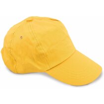 Gorra con ojetes de metal y 5 paneles personalizada amarilla Gorra con ojetes de metal y 5 paneles personalizada amarilla