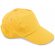 Gorra 100% algodón velcro Navia amarillo