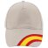 Gorra sencilla d e5 paneles con detalles de la bandera piedra