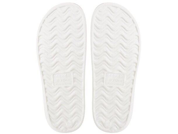 Chanclas Ribeira de goma eva personalizables para eventos Blanco detalle 2
