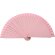 Abanico mini Cartuja de madera personalizable para eventos Rosa