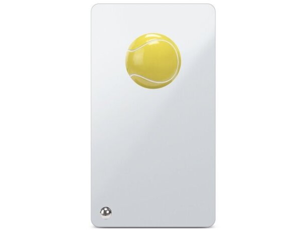 Trofeo deportivo Players con bola de tenis en acero y zinc detalle 3