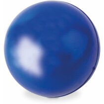 Pelota antiestrés de plástico pu personalizada azul