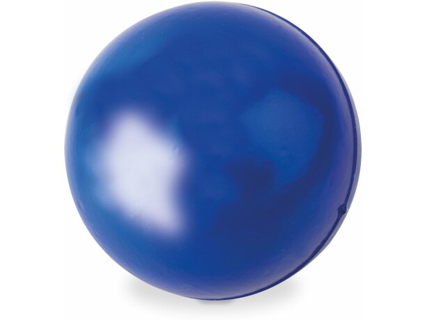 Pelota antiestrés de plástico pu personalizada azul