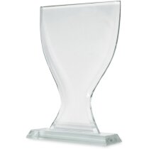 Cristal en forma de copa 10x21 cm para grabar personalizado