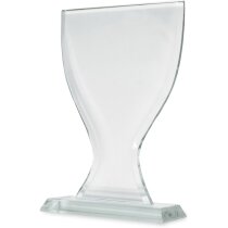 Cristal en forma de copa 10x21 cm para grabar personalizado Cristal en forma de copa 10x21 cm para grabar personalizado