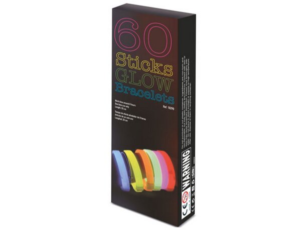 Pulseras luminosas Neón Party (pack de 60)