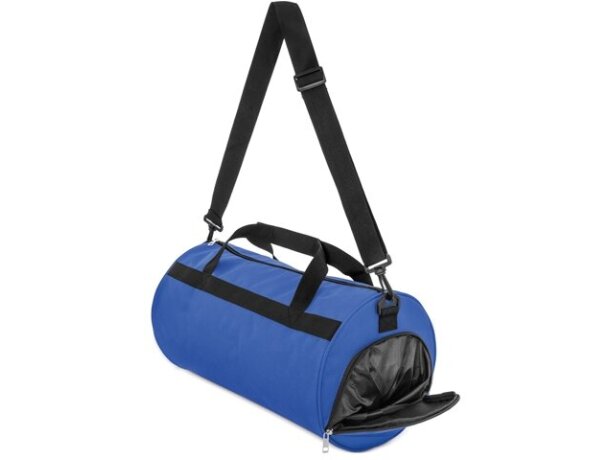 Bolsa deporte con zapatero Fitness en poliéster 100% Azul royal detalle 15